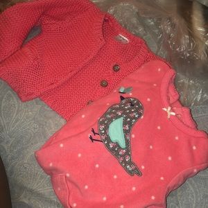 Cardigan & Fleece Onesie